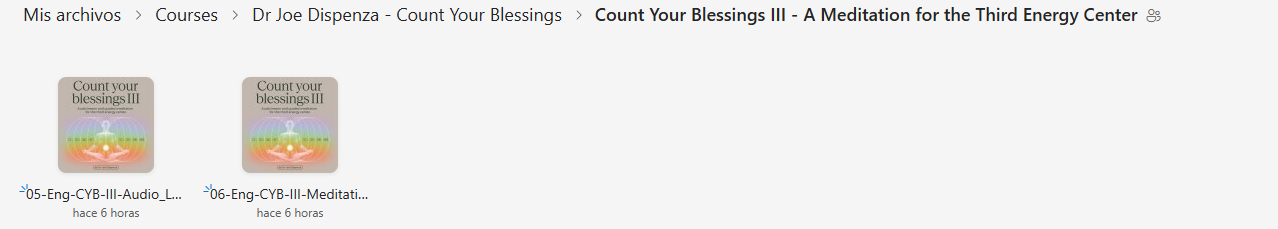 Dr Joe Dispenza - Count Your Blessings: A Guided Practice With the Energy Centers