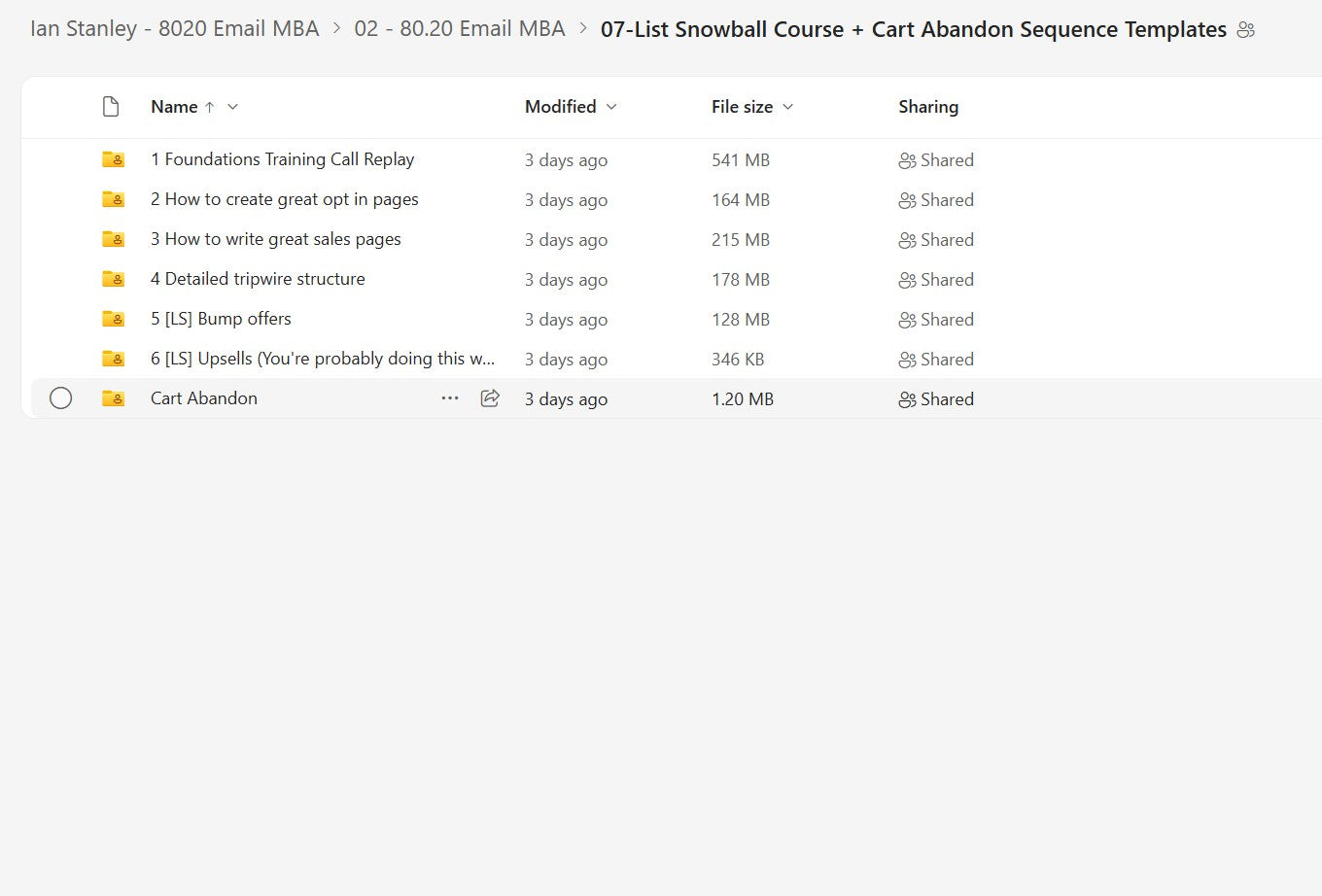 Ian Stanley – 8020 Email MBA LIFETIME UPDATES Module 2.7 on mypremiumcourses.com