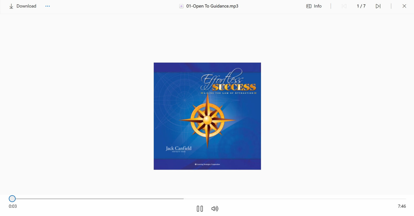 Jack Canfield - Effortless Success Audio File on my premiumcourses.com