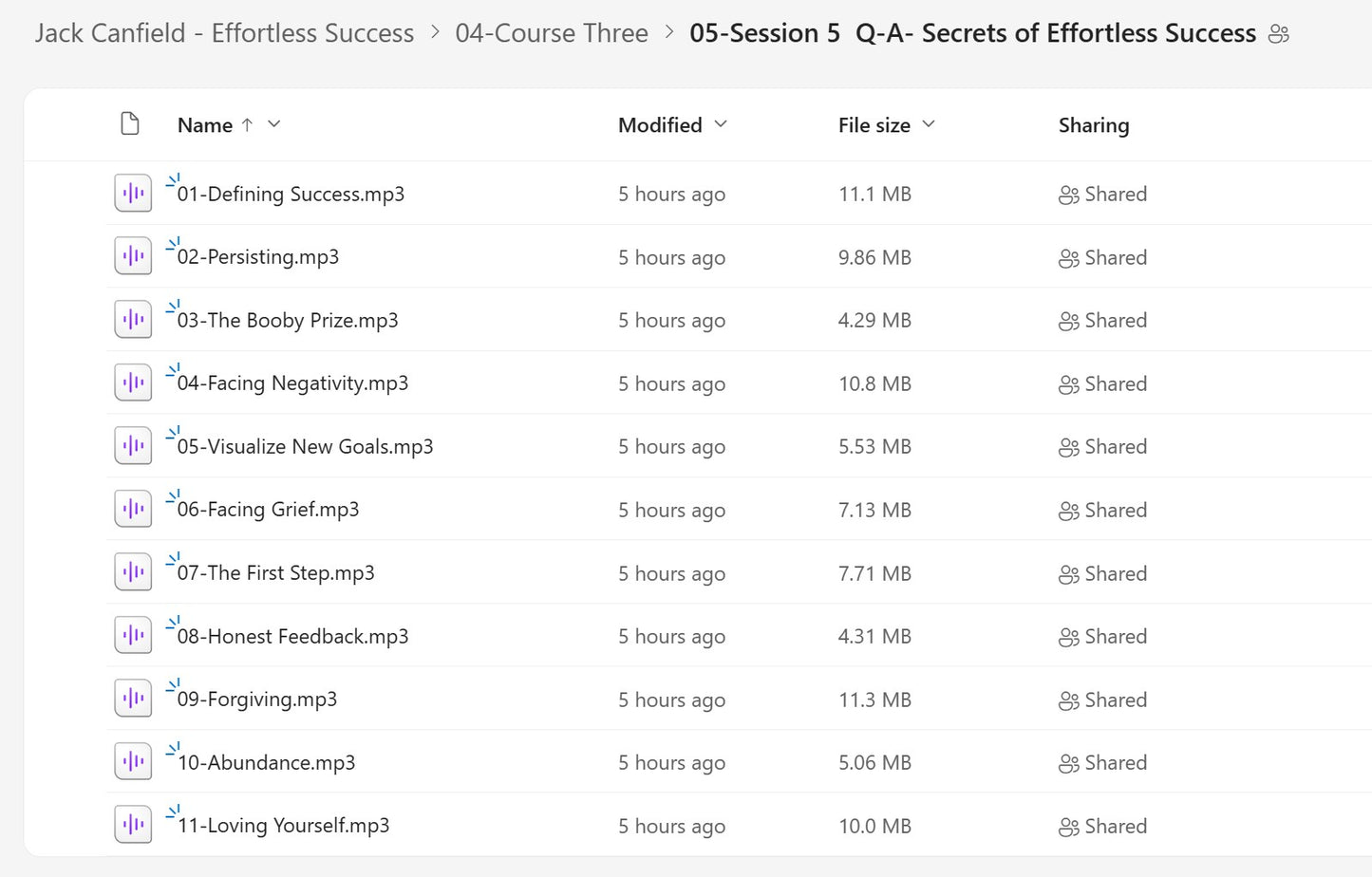 Jack Canfield - Effortless Success Module 4 Session 5 on mypremiumcourses.com