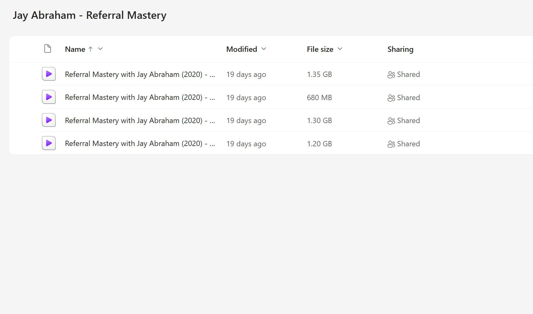 Jay Abraham – Referral Mastery Modules on mypremiumcourses.com