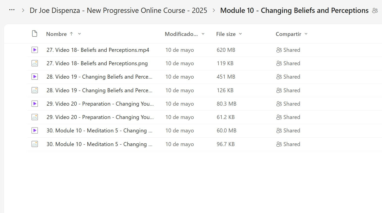 Joe Dispenza Progressive Online Course Module 10