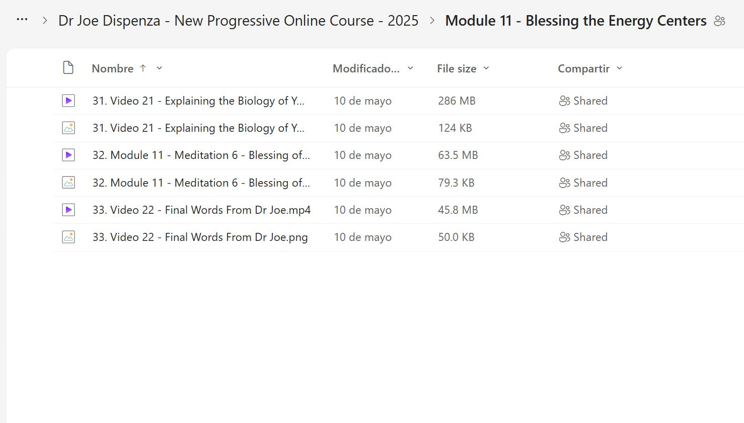 Joe Dispenza Progressive Online Course Module 11