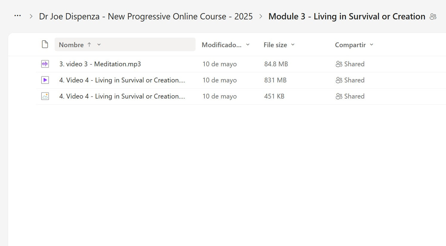 Joe Dispenza Progressive Online Course Module 3