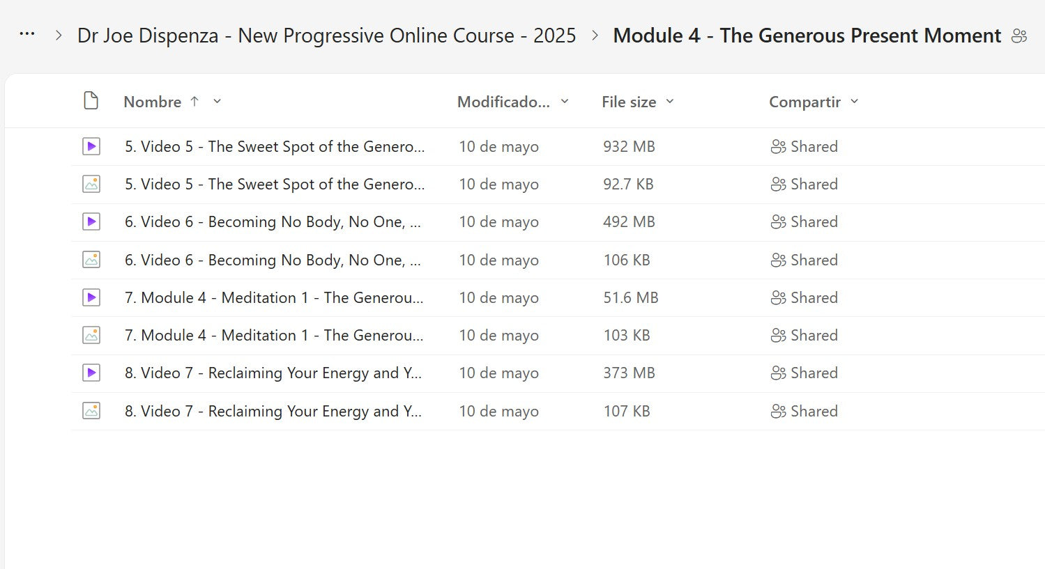 Joe Dispenza Progressive Online Course Module 4