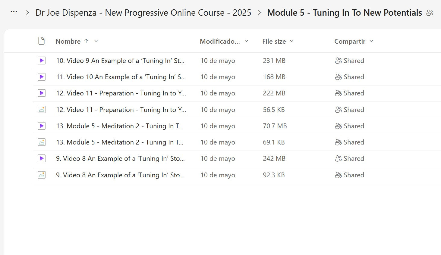 Joe Dispenza Progressive Online Course Module 5