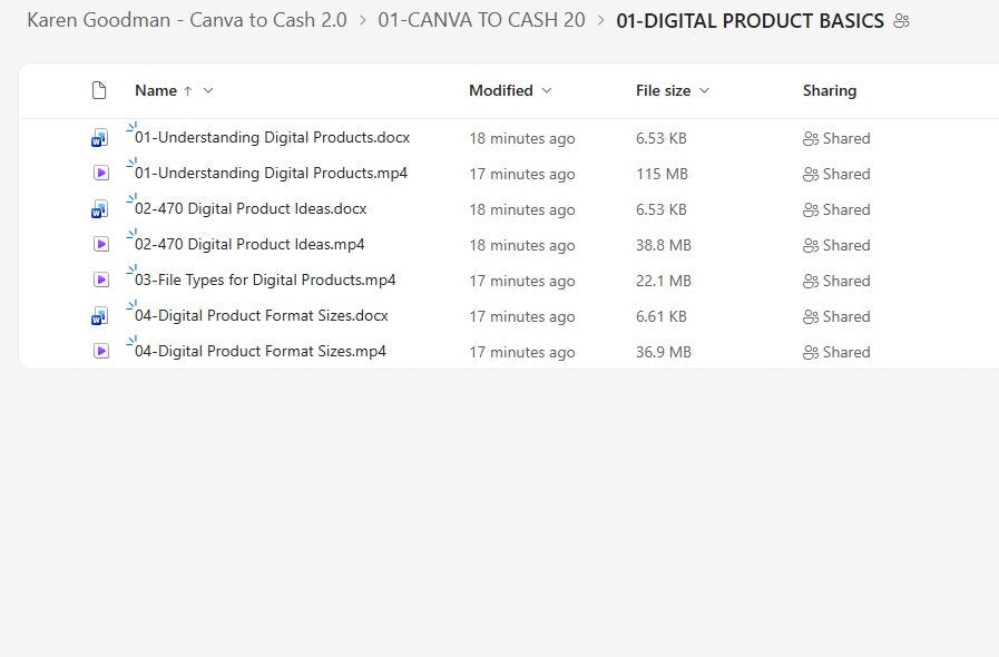 Karen Goodman - Canva to Cash 2.0 Module 1 on mypremiumcourses.com