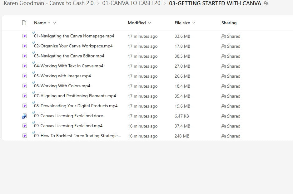 Karen Goodman - Canva to Cash 2.0 Module 3 on mypremiumcourses.com