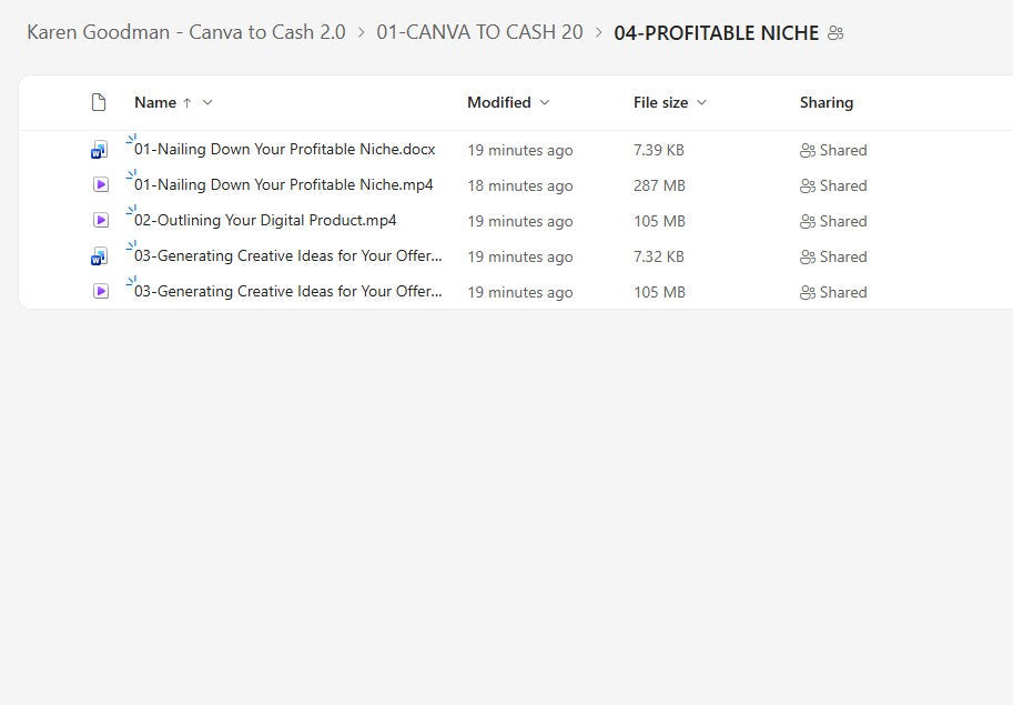 Karen Goodman - Canva to Cash 2.0 Module 4 on mypremiumcourses.com