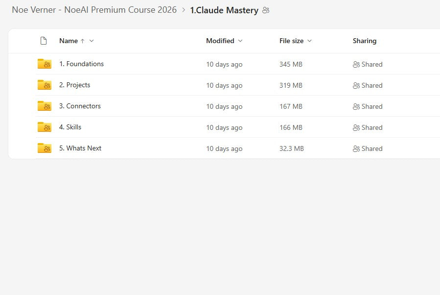 Noe Verner - NoeAI Premium Course 2026 LIFETIME UPDATES Module 1 on mypremiumcourses.com