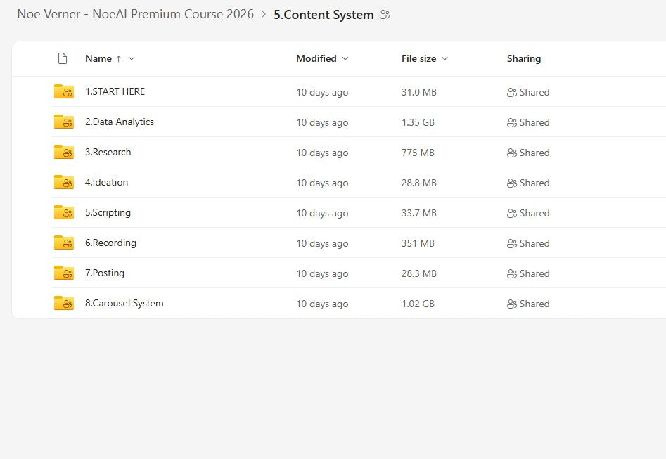 Noe Verner - NoeAI Premium Course 2026 LIFETIME UPDATES Module 5 on mypremiumcourses.com