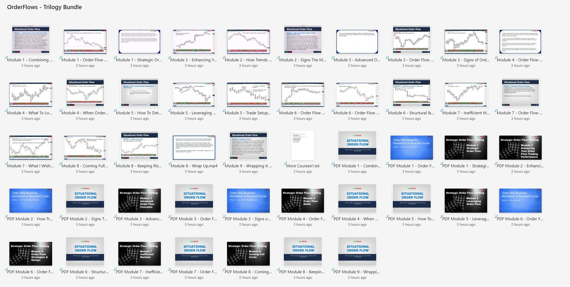 Orderflows – Trilogy Bundle Modules on mypremiumcourses.com
