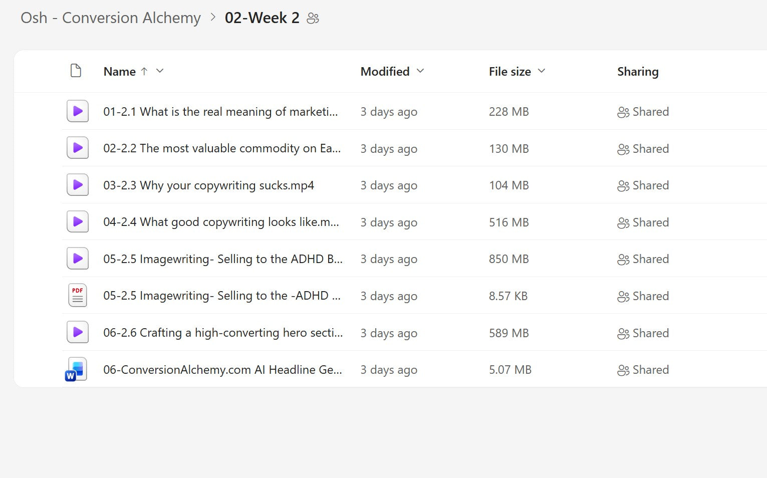 Osh - Conversion Alchemy Module 2 on mypremiumcourses.com