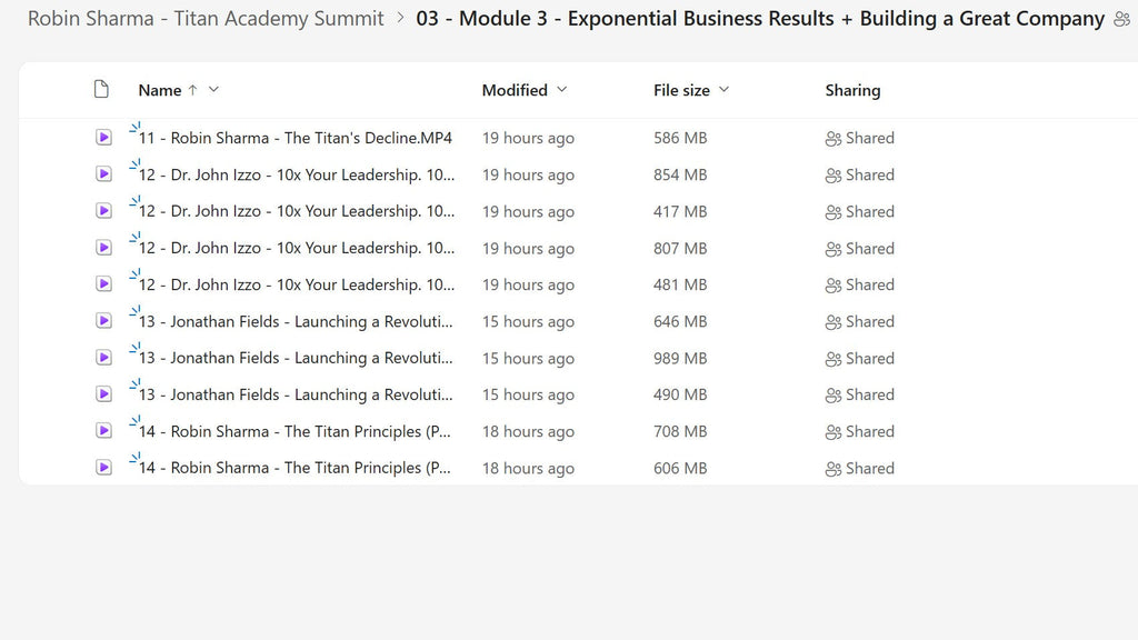 Robin Sharma – The Titan Academy Summit Module 3 on mypremiumcourses.com