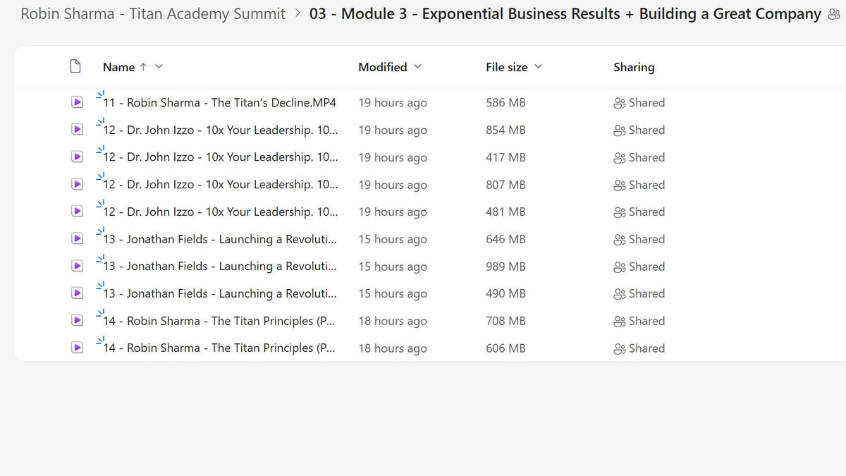 Robin Sharma – The Titan Academy Summit Module 3 on mypremiumcourses.com
