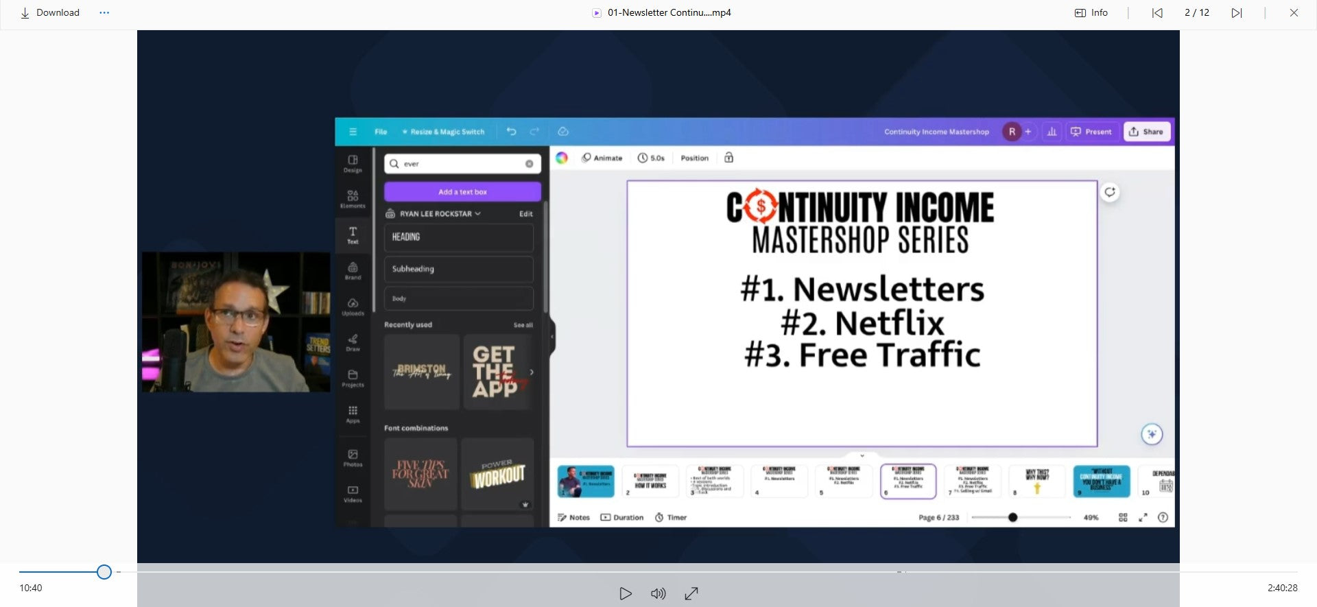 Ryan Lee - The Playbook Video File on mypremiumcourses.com