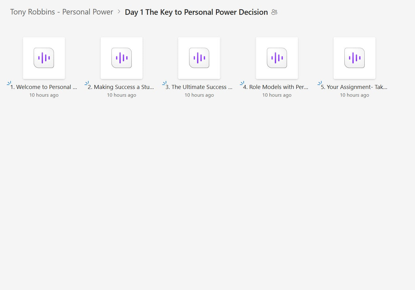 Tony Robbins - Personal Power
