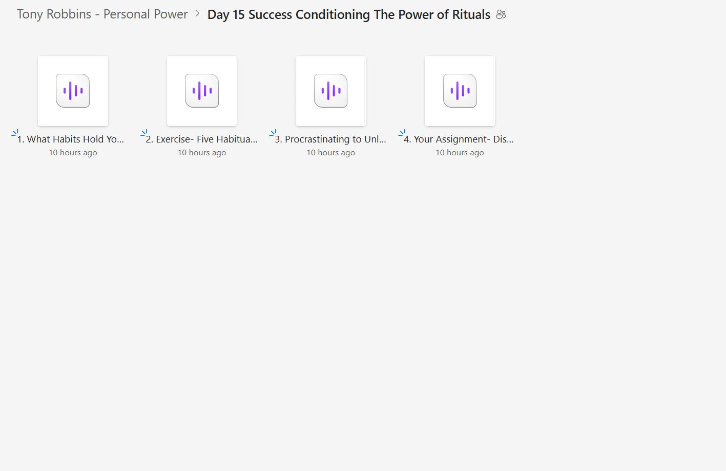 Tony Robbins - Personal Power