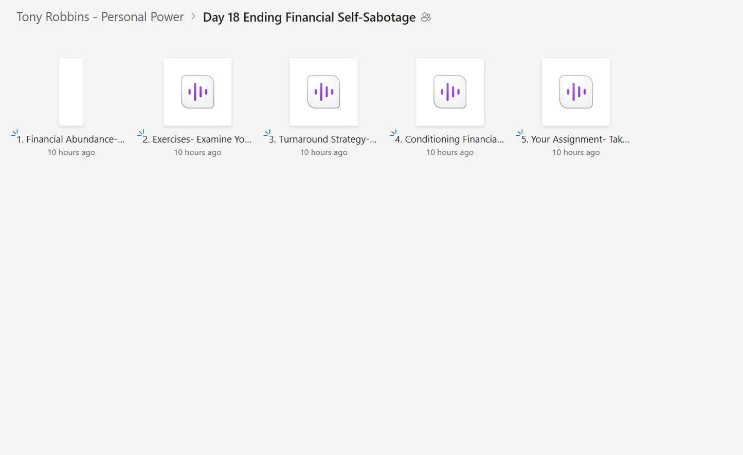 Tony Robbins - Personal Power
