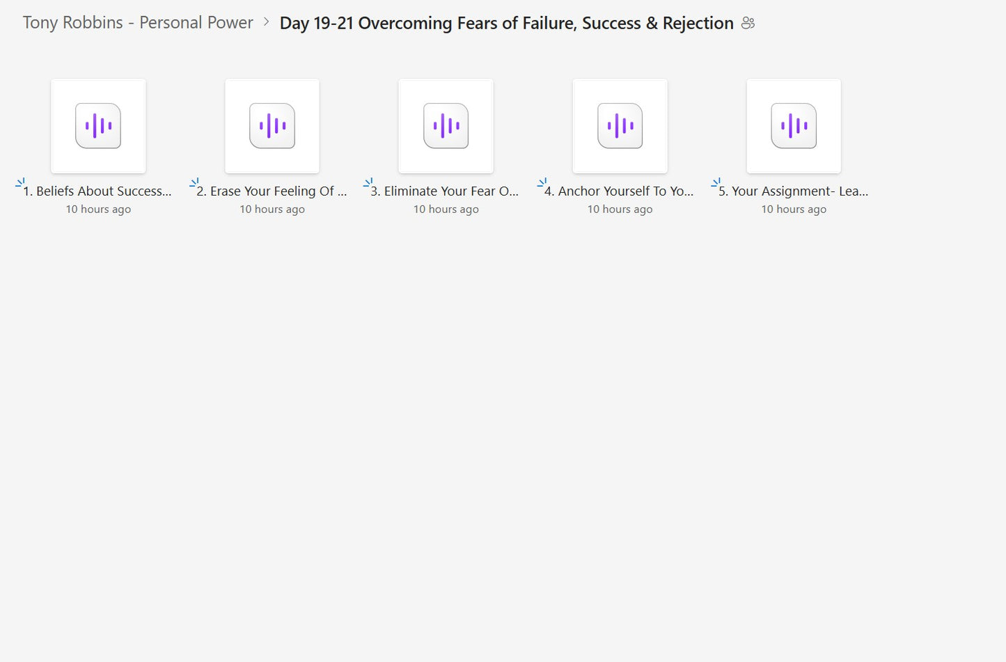 Tony Robbins - Personal Power