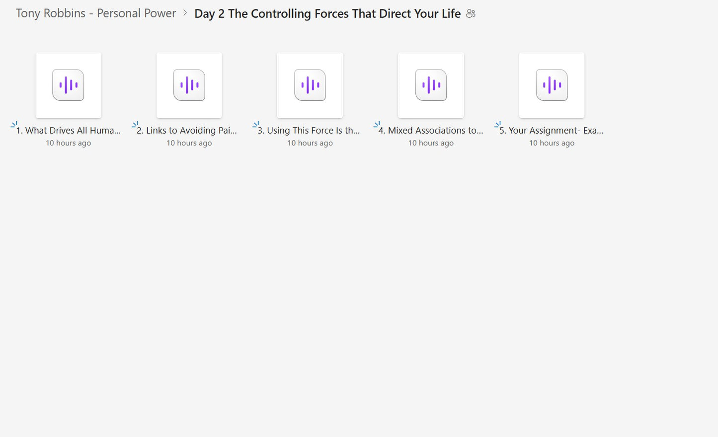 Tony Robbins - Personal Power