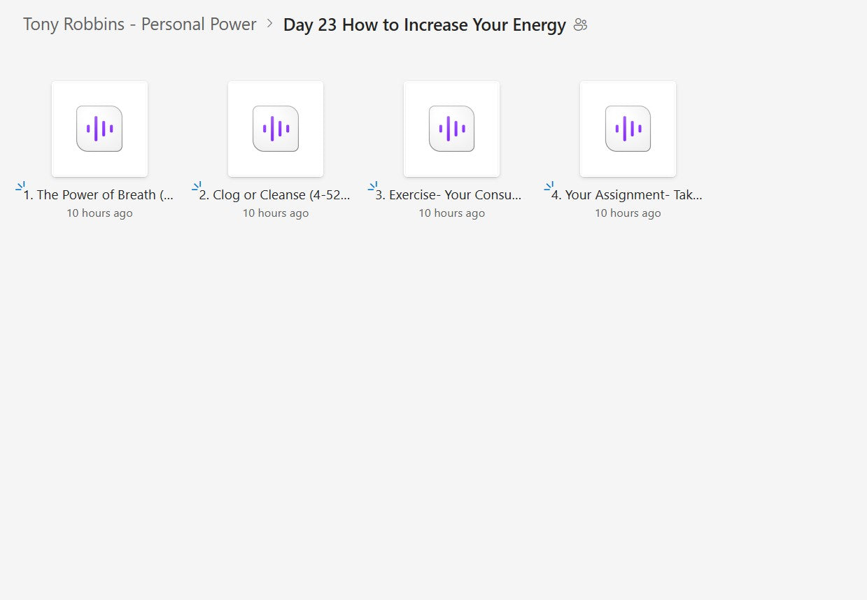 Tony Robbins - Personal Power