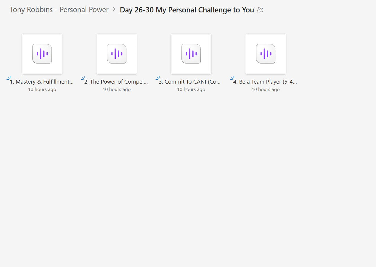 Tony Robbins - Personal Power