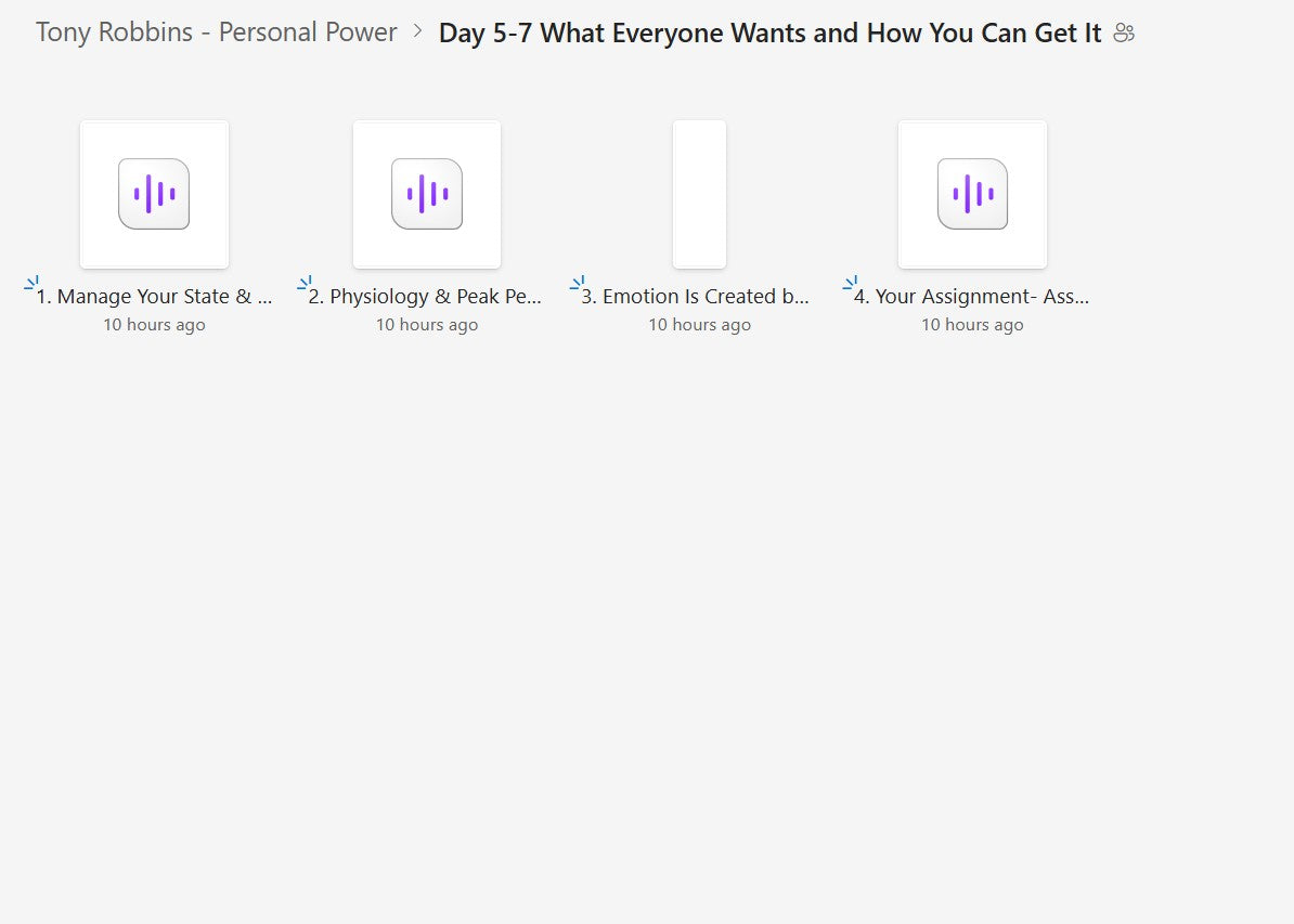 Tony Robbins - Personal Power