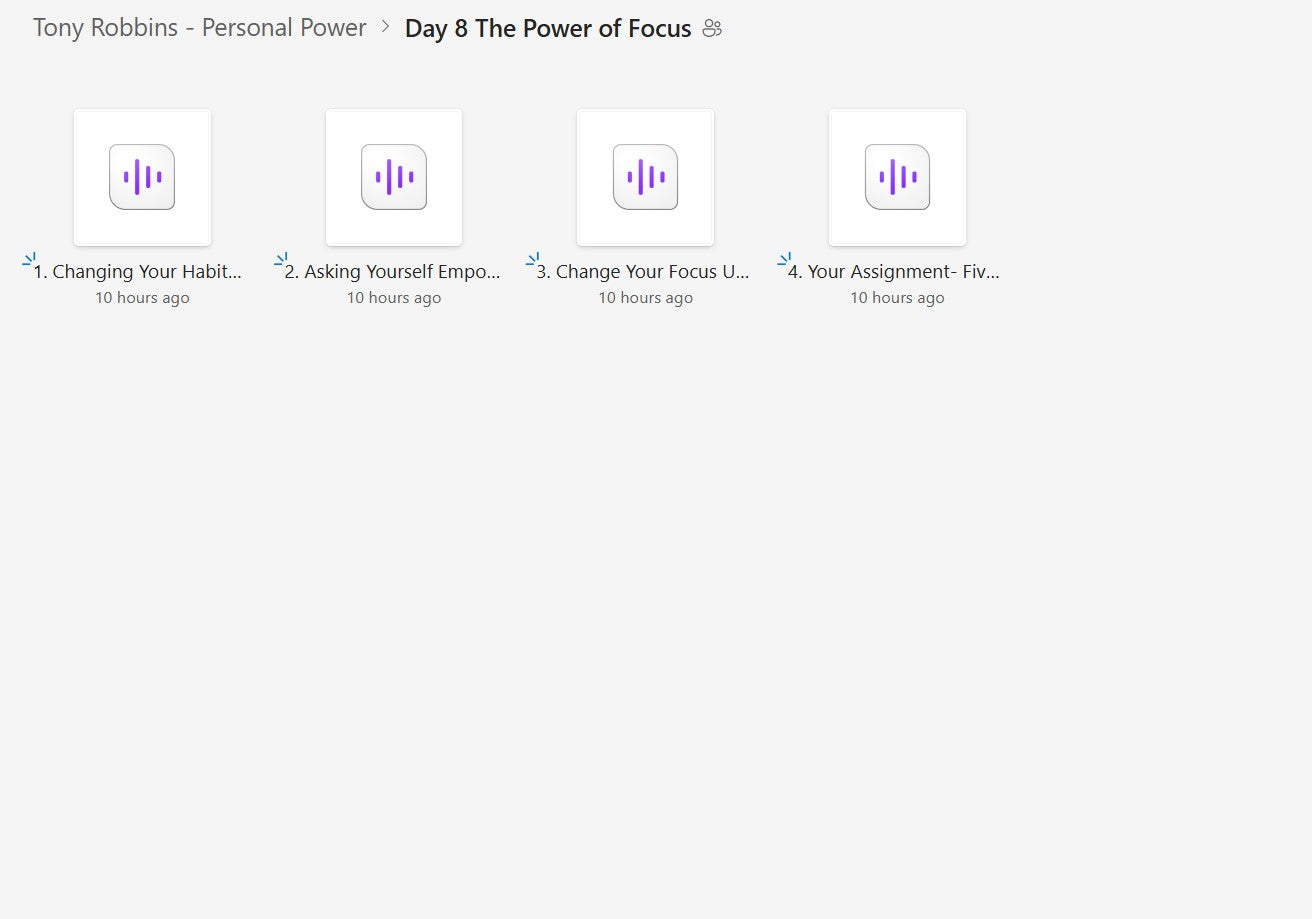 Tony Robbins - Personal Power