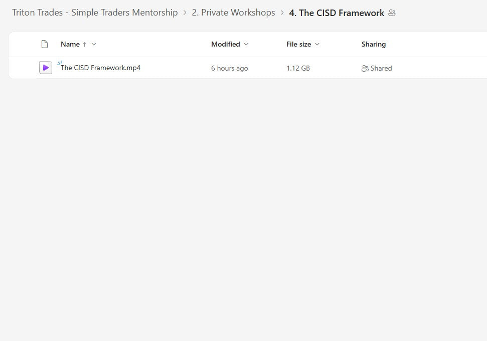 Triton Trades - Simple Traders Mentorship Module 2 Folder 4 on mypremiumcourses.com