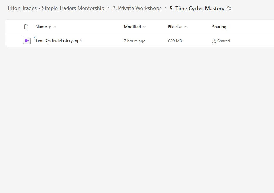 Triton Trades - Simple Traders Mentorship Module 2 Folder 5 on mypremiumcourses.com