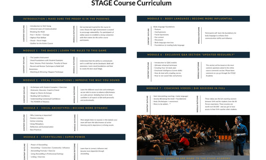 Vinh Giang - Stage Academy Course Curriculum on mypremiumcourses.com