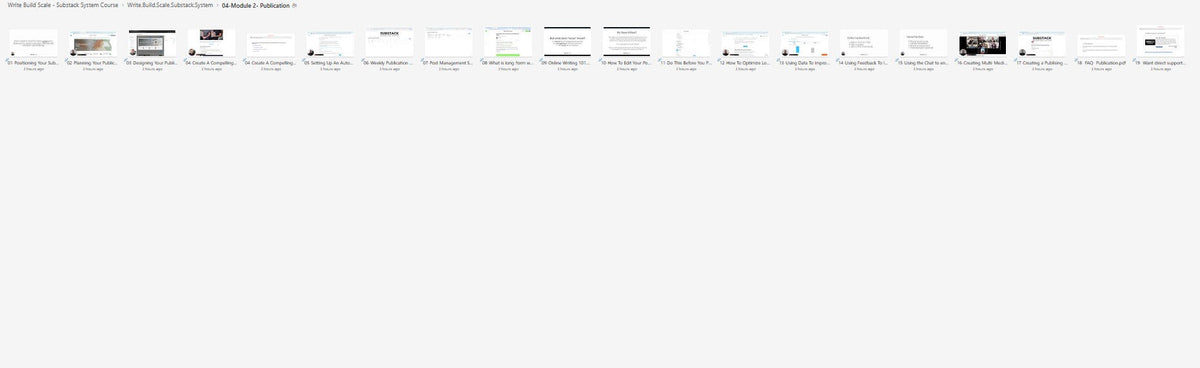 Write Build Scale - Substack System Course Module 4 on mypremiumcourses.com