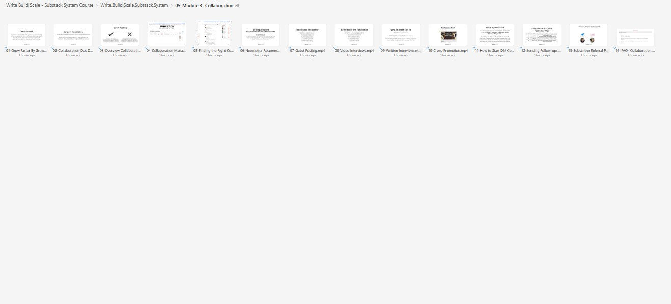 Write Build Scale - Substack System Course Module 5 on mypremiumcourses.com