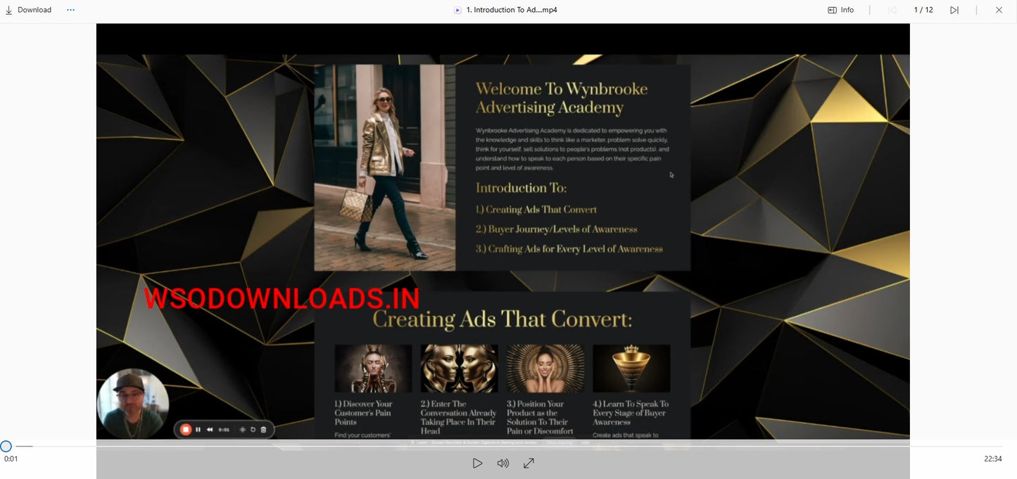 Wynbrooke Advertising Academy Video File 2 on mypremiumcourses.com 