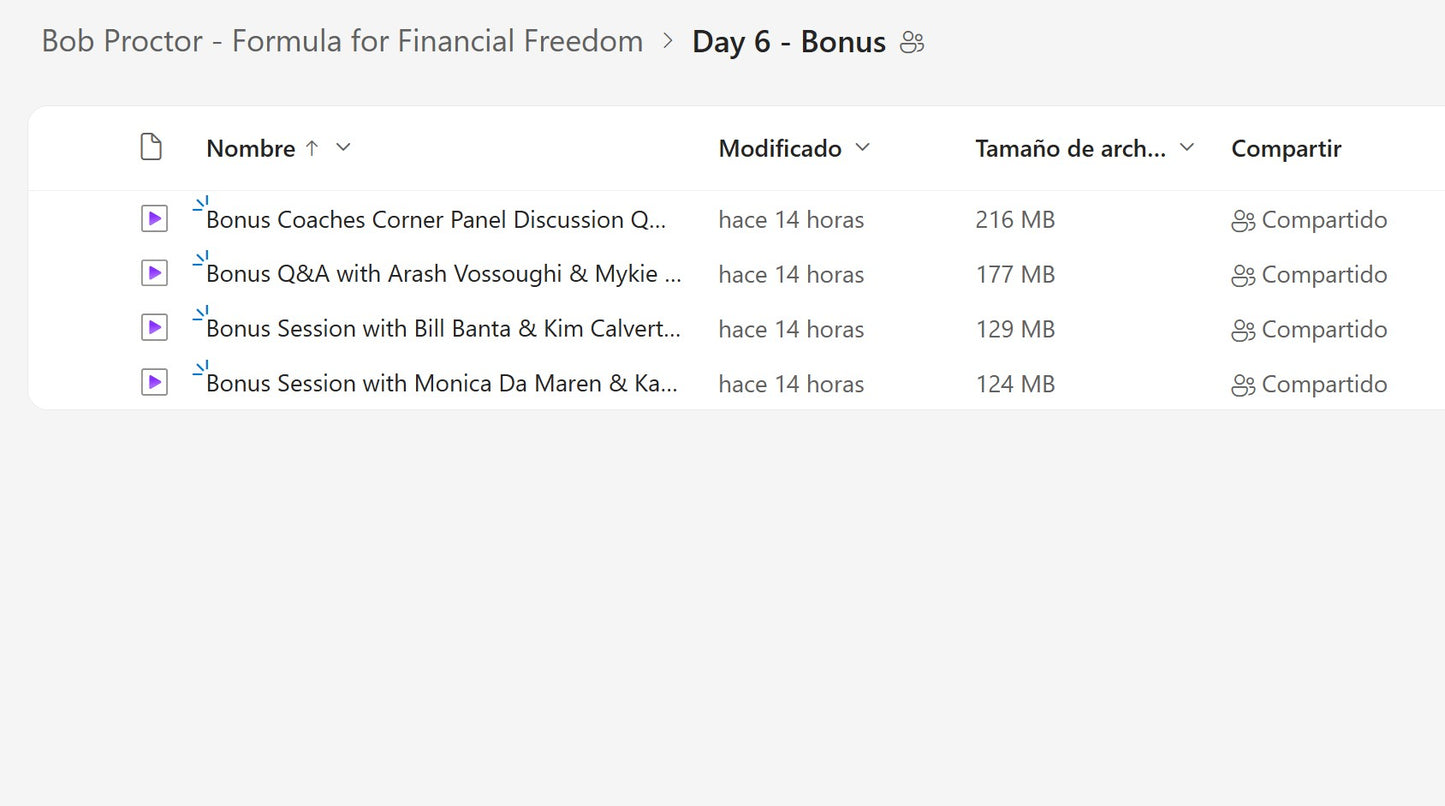 Bob Proctor - The Formula for Financial Freedom Module 6 on My Premium Courses