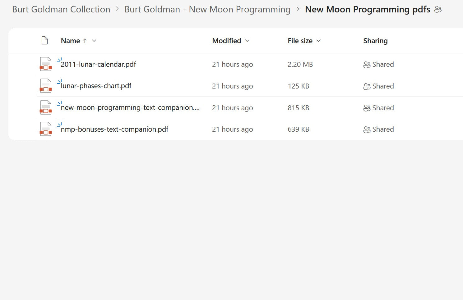 Burt Goldman New Moon Programming Module 2 on My Premium Courses