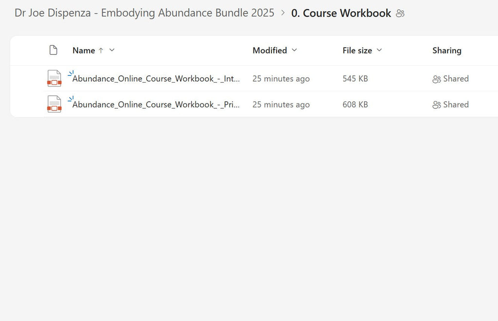 Dr Joe Dispenza - Embodying Abundance Bundle Module 0 on My Premium Courses