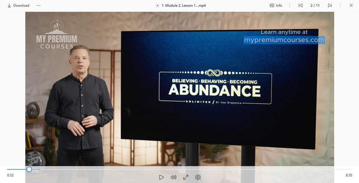 Dr Joe Dispenza - Embodying Abundance Bundle Video File on My Premium Courses