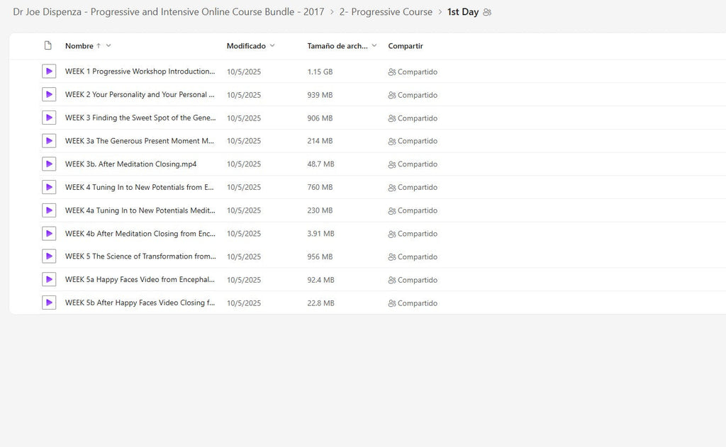 Dr Joe Dispenza - Progressive and Intensive Online Course Bundle Module 2.1 on My Premium Courses