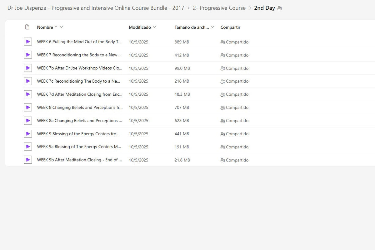Dr Joe Dispenza - Progressive and Intensive Online Course Bundle Module 2.2 on My Premium Courses