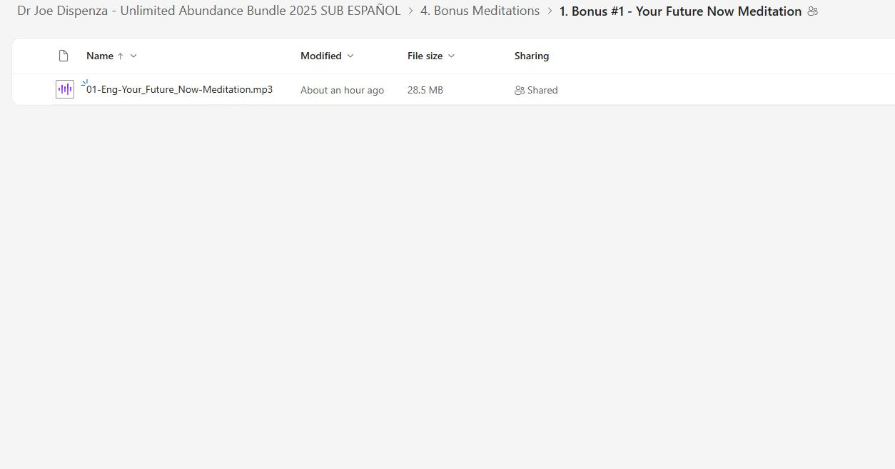 Dr Joe Dispenza - Unlimited Abundance Bundle en español modulo 4.1 en mypremiumcourses.com