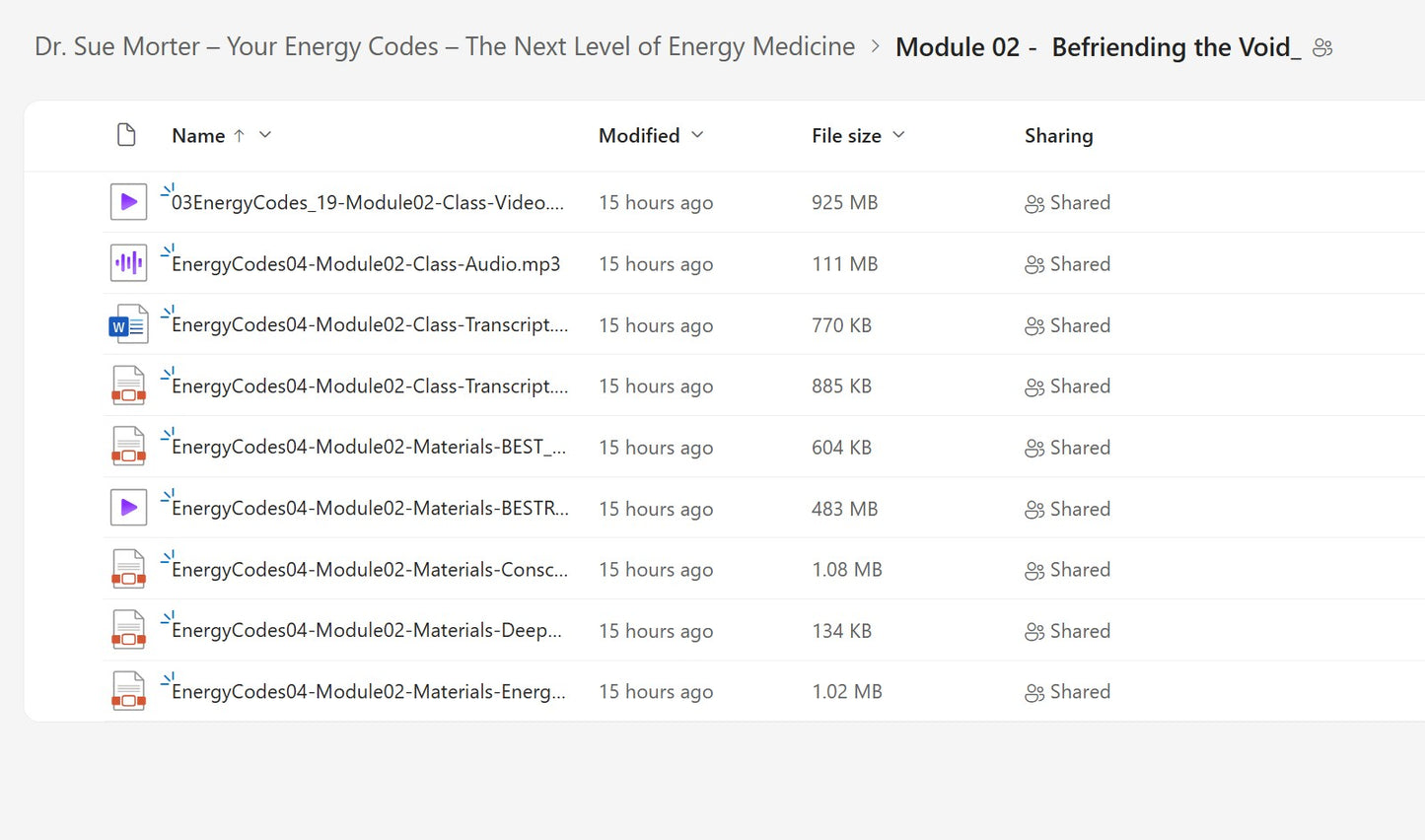 Dr. Sue Morter - Your Energy Codes -The Next Level of Energy Medicine Module 2 on My Premium Courses 