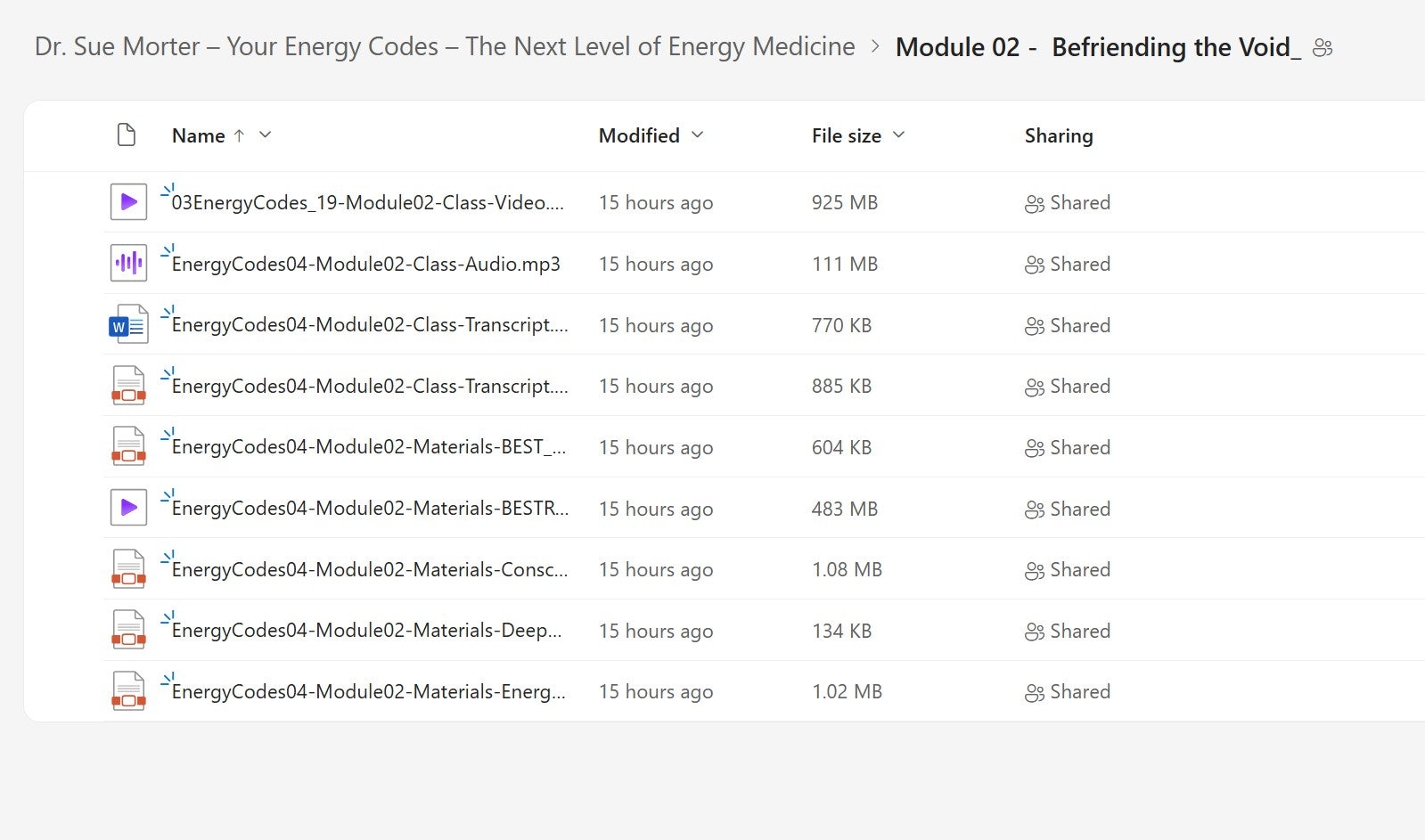 Dr. Sue Morter - Your Energy Codes -The Next Level of Energy Medicine Module 2 on My Premium Courses 