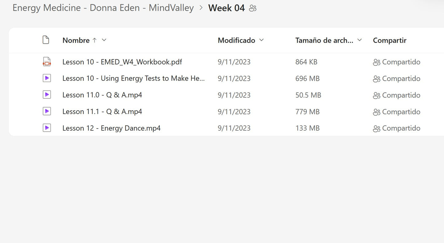 Energy Medicine - Donna Eden - Module 5 on My Premium Courses