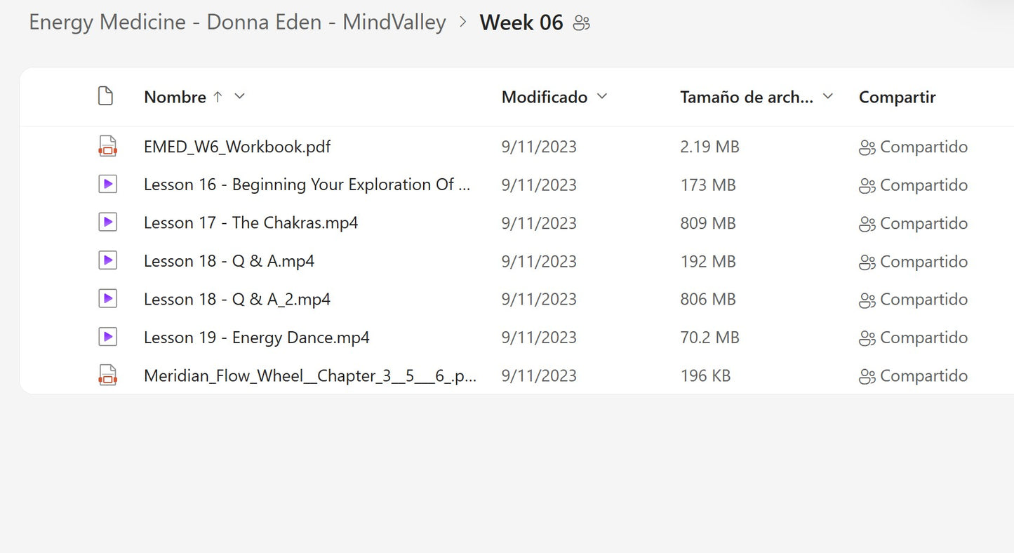 Energy Medicine - Donna Eden - Module 8 on My Premium Courses