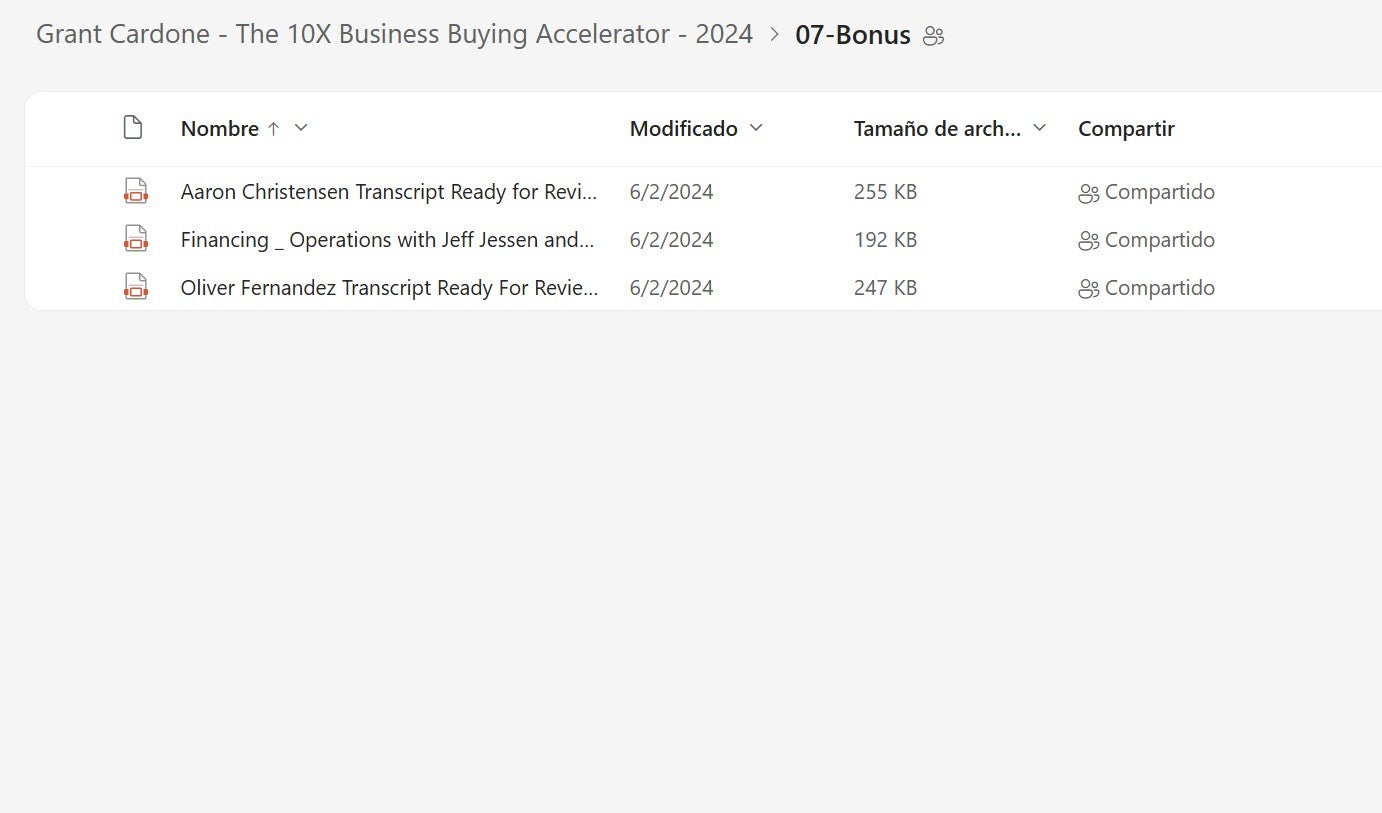 Grant Cardone - The 10X Business Buying Accelerator Module 7 on My Premium Courses