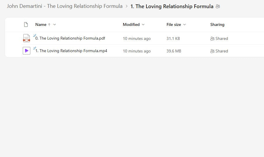 Dr John Demartini – Loving Relationship Formula Module 1 on My Premium Courses