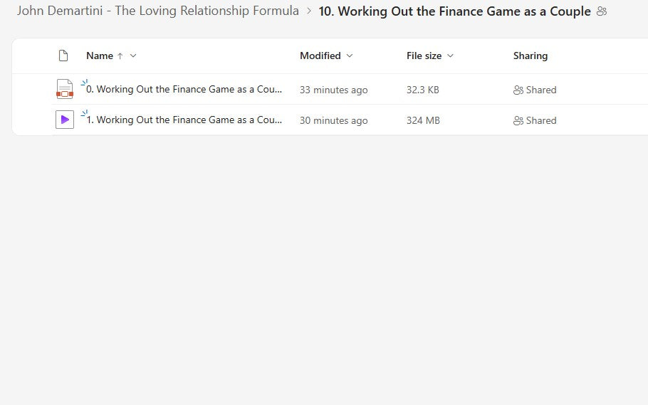 Dr John Demartini – Loving Relationship Formula Module 10 on My Premium Courses