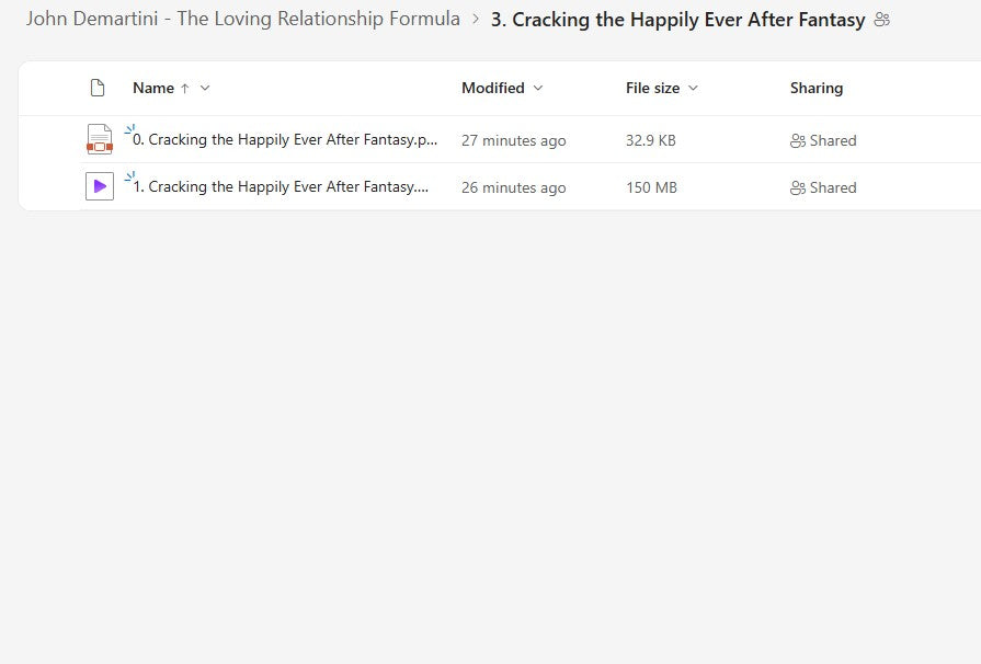 Dr John Demartini – Loving Relationship Formula Module 3 on My Premium Courses